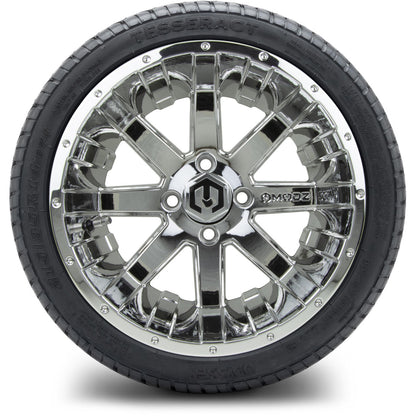 MODZ® 14" Assault Chrome Wheels & Street Tires Combo