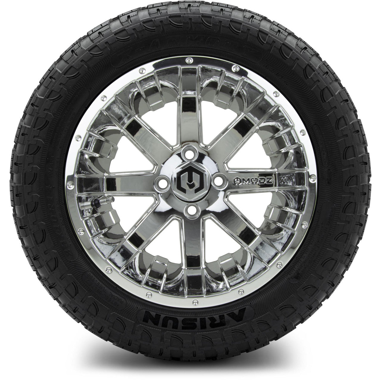 MODZ® 14" Assault Chrome Wheels & Off-Road Tires Combo