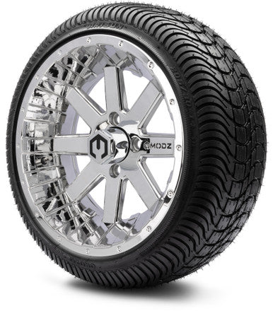 MODZ® 14" Assault Chrome Wheels & Street Tires Combo