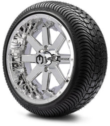 MODZ® 14" Assault Chrome Wheels & Street Tires Combo