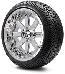 MODZ® 14" Assault Chrome Wheels & Street Tires Combo