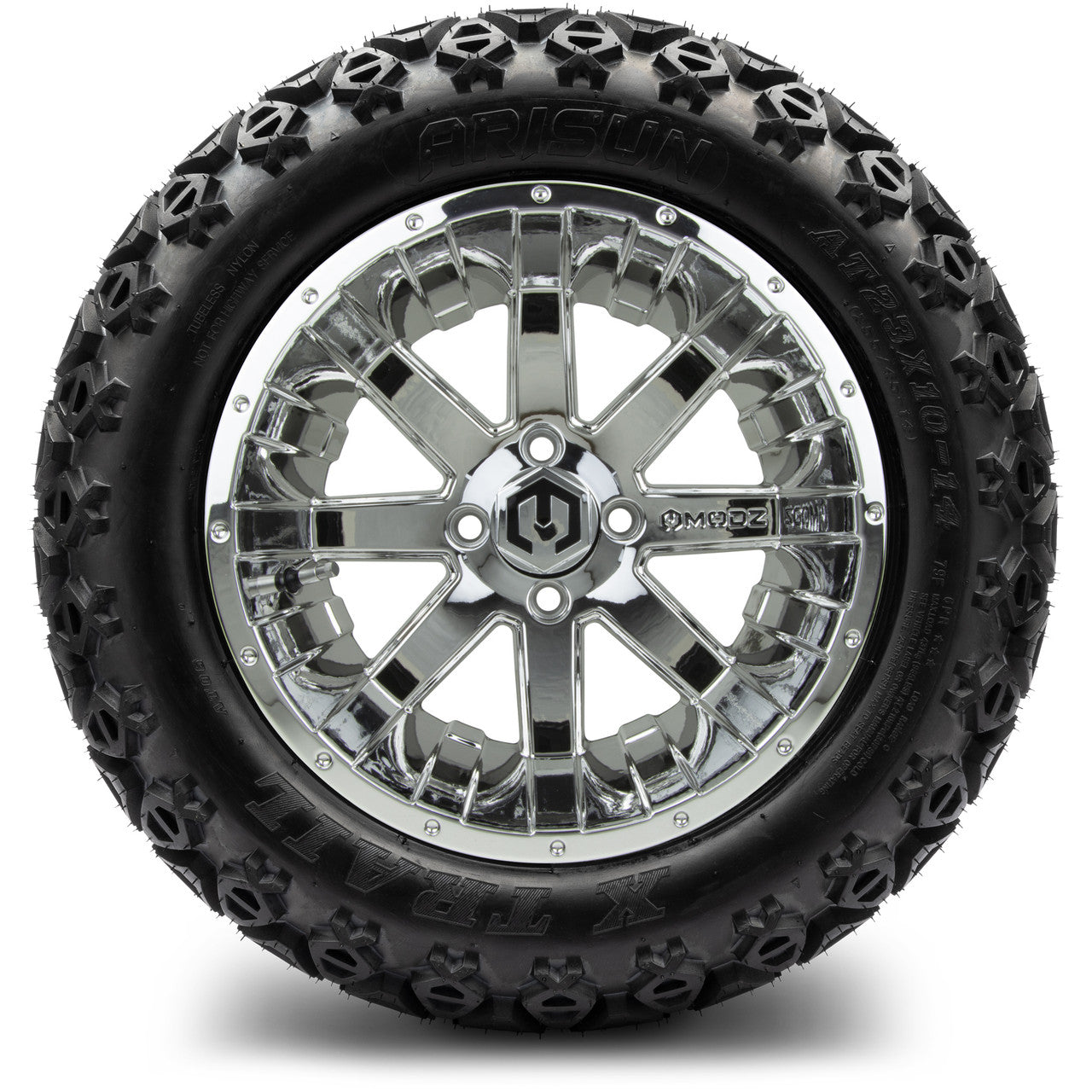 MODZ® 14" Assault Chrome Wheels & Off-Road Tires Combo