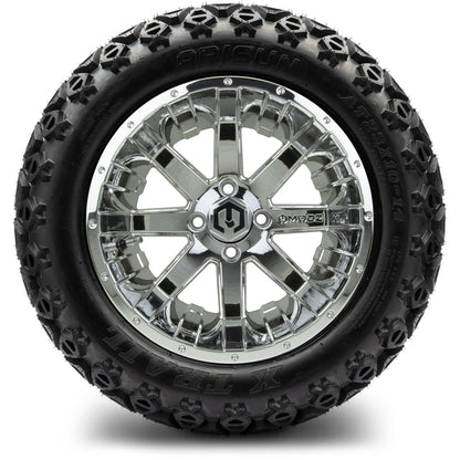 MODZ® 14" Assault Chrome Wheels & Off-Road Tires Combo