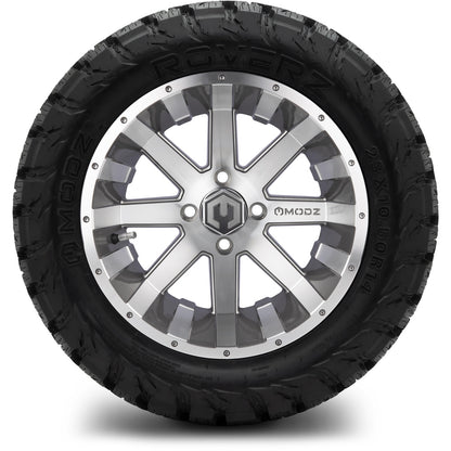 MODZ® 14" Assault Machined Gunmetal Wheels & Off-Road Tires Combo