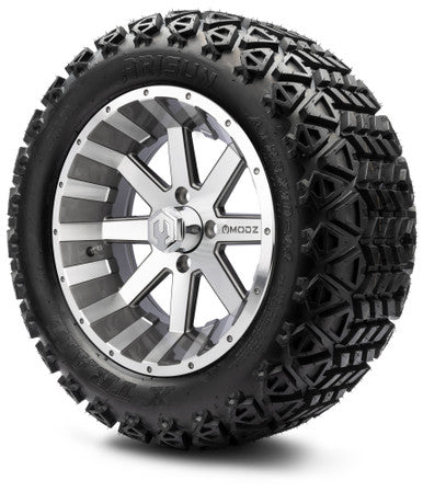 MODZ® 14" Assault Machined Gunmetal Wheels & Off-Road Tires Combo