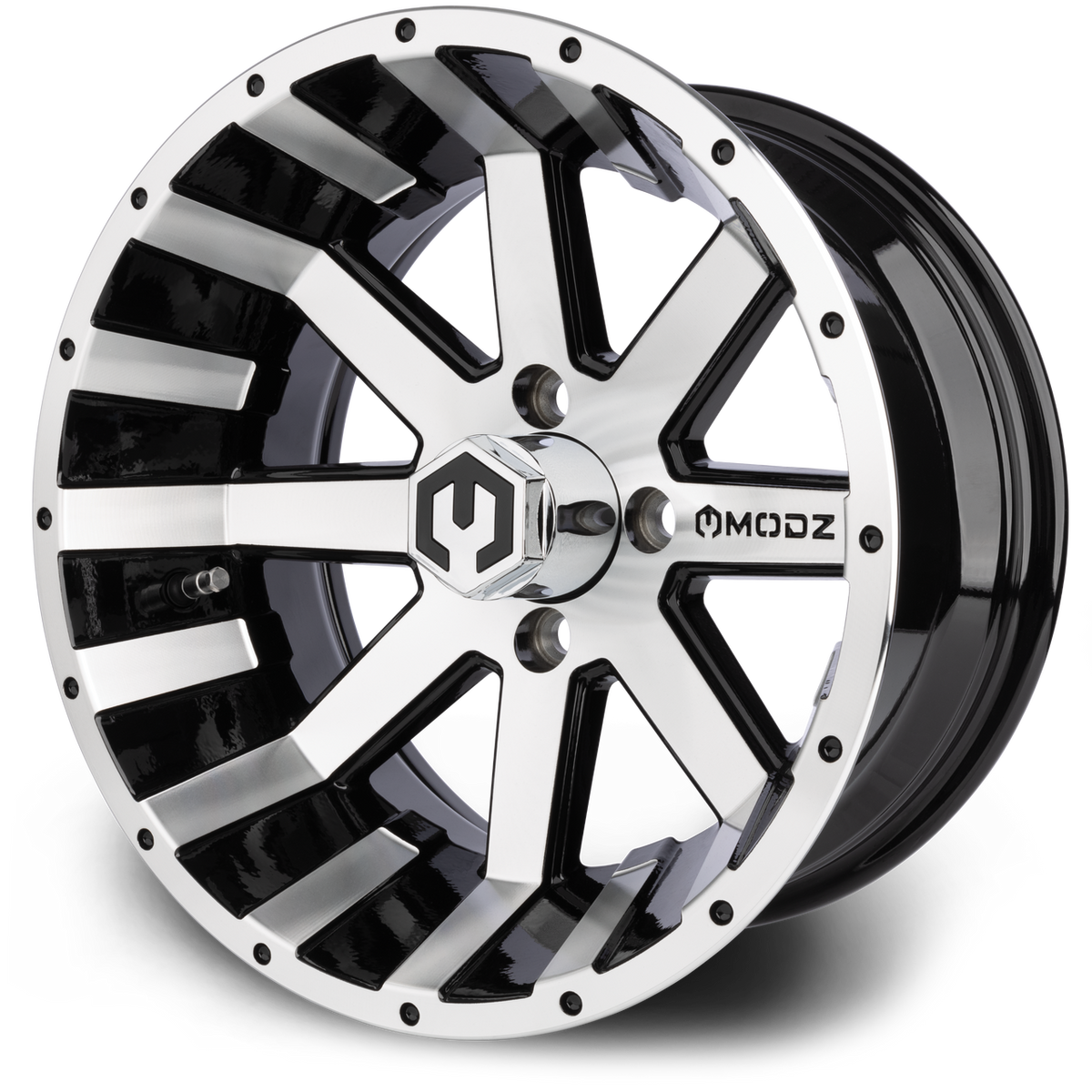MODZ® Assault Machine & Black 14" Golf Cart Wheel
