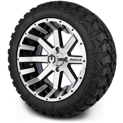 MODZ® 14" Assault Machined Black Wheels & Off-Road Tires Combo