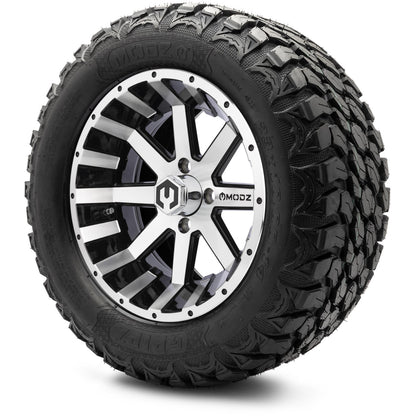 MODZ® 14" Assault Machined Black Wheels & Off-Road Tires Combo