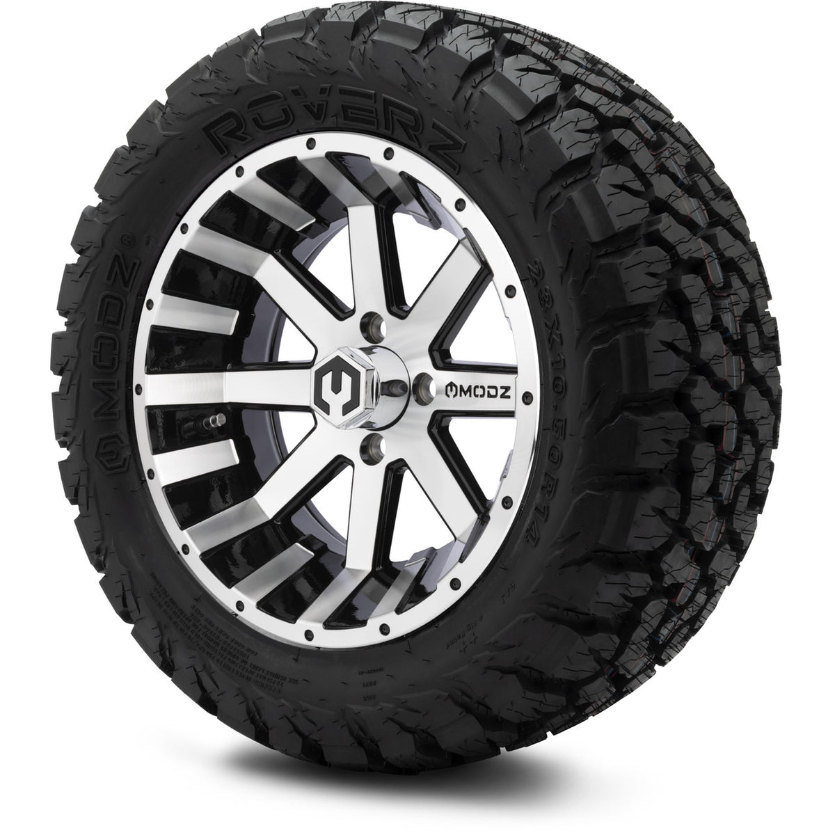 MODZ® 14" Assault Machined Black Wheels & Off-Road Tires Combo