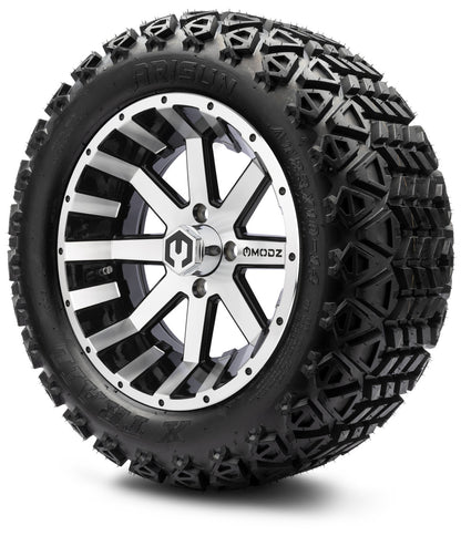 MODZ® 14" Assault Machined Black Wheels & Off-Road Tires Combo