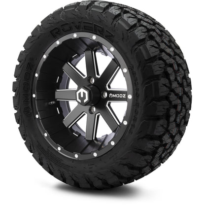 MODZ® 14" Assault Matte Black with Ball Mill Wheels & Off-Road Tires Combo