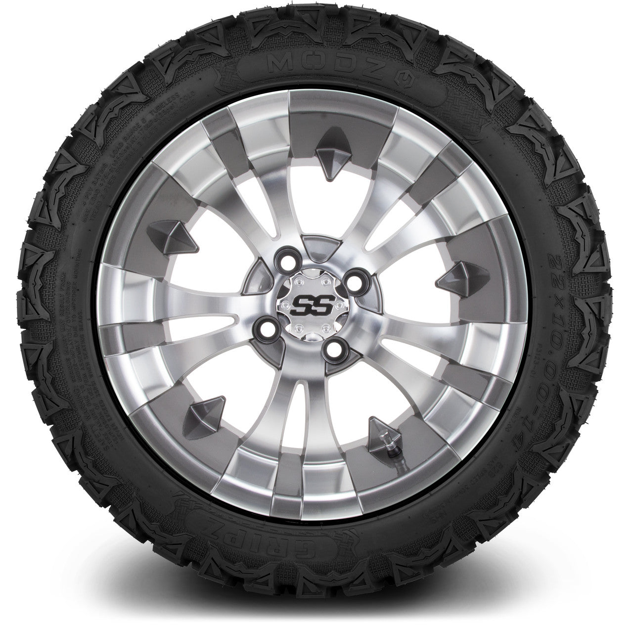 MODZ® 14" Vampire Gunmetal Wheels & Off-Road Tires Combo