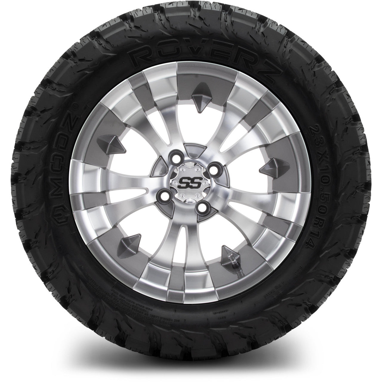 MODZ® 14" Vampire Gunmetal Wheels & Off-Road Tires Combo