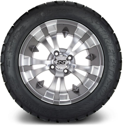 MODZ® 14" Vampire Gunmetal Wheels & Street Tires Combo