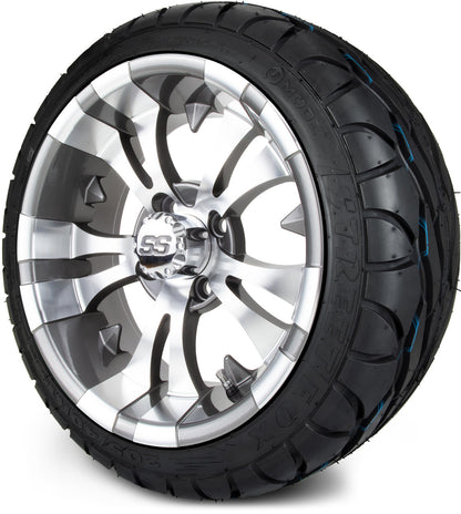MODZ® 14" Vampire Gunmetal Wheels & Street Tires Combo