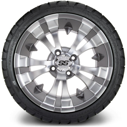 MODZ® 14" Vampire Gunmetal Wheels & Street Tires Combo