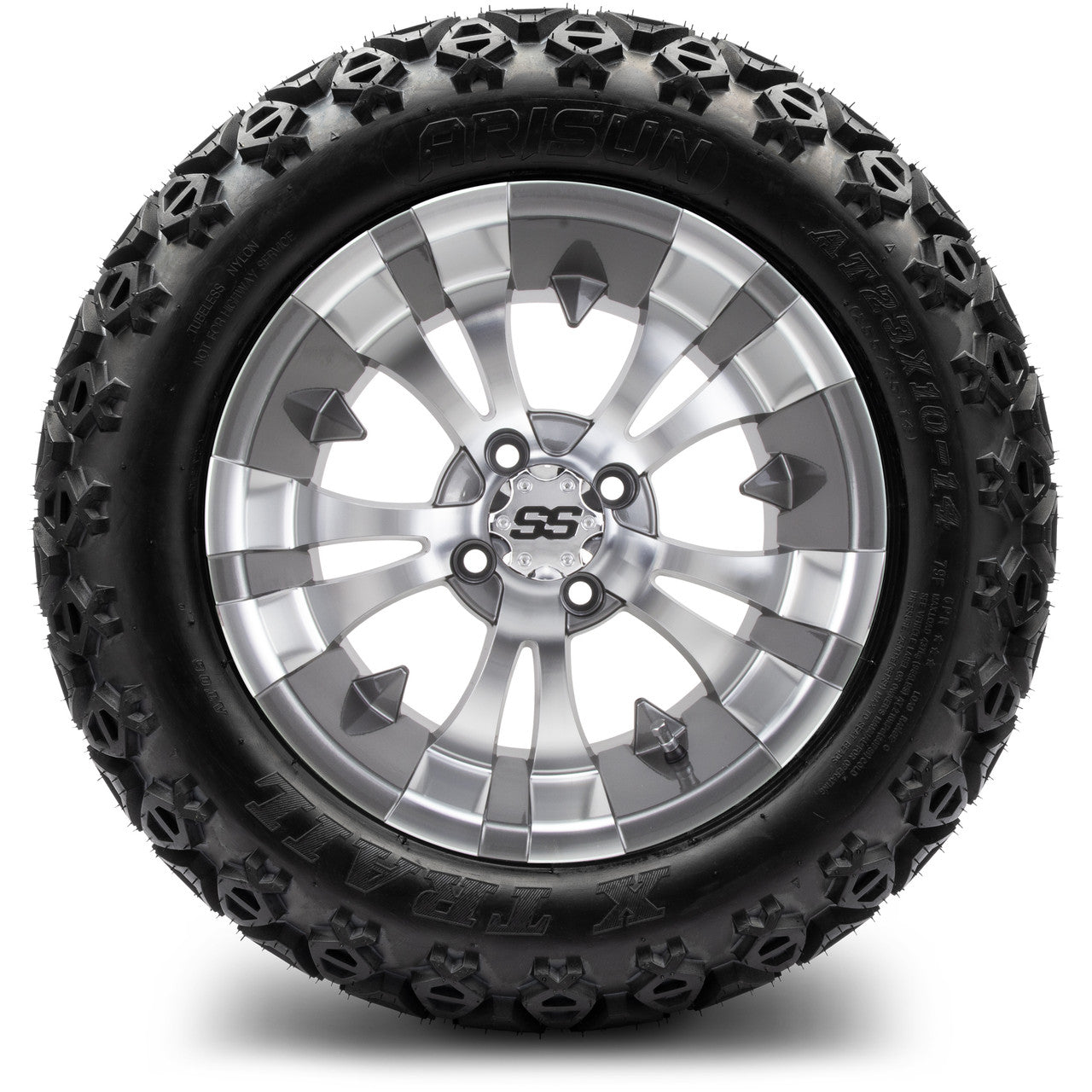 MODZ® 14" Vampire Gunmetal Wheels & Off-Road Tires Combo