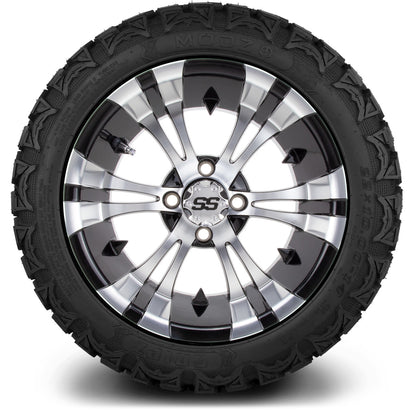 MODZ® 14" Vampire Machined Black Wheels & Off-Road Tires Combo