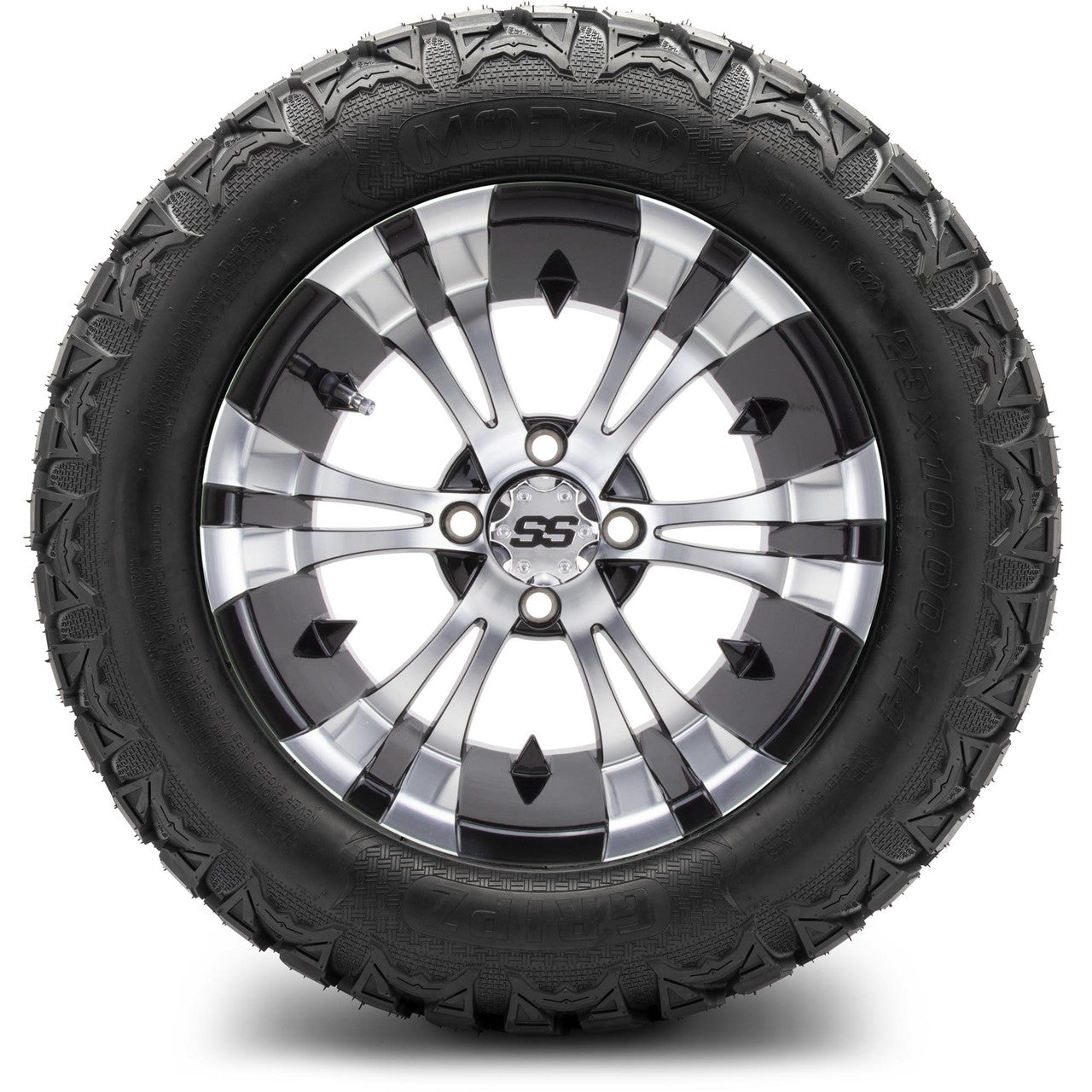 MODZ® 14" Vampire Machined Black Wheels & Off-Road Tires Combo