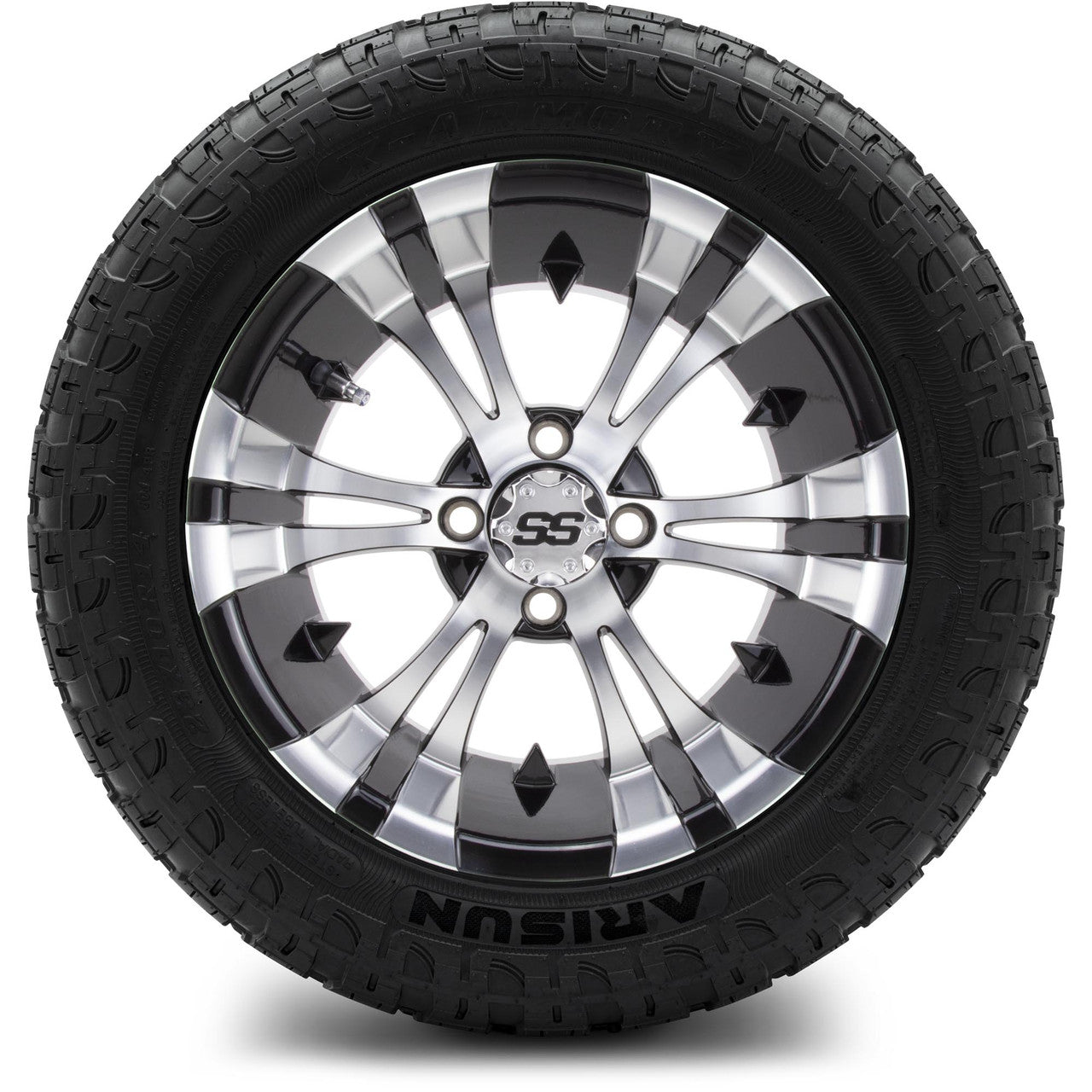 MODZ® 14" Vampire Machined Black Wheels & Off-Road Tires Combo