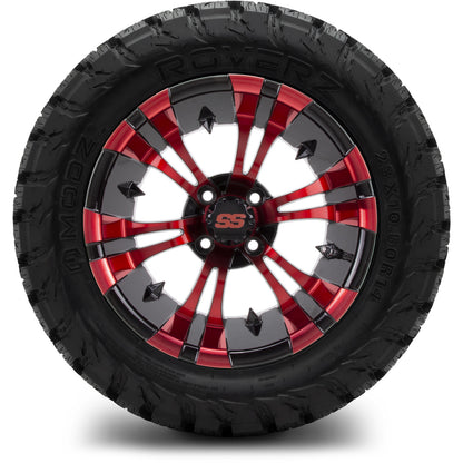 MODZ® 14" Vampire Red and Black Wheels & Off-Road Tires Combo