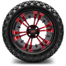 MODZ® 14" Vampire Red and Black Wheels & Off-Road Tires Combo