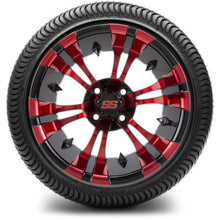 MODZ® 14" Vampire Red and Black Wheels & Street Tires Combo