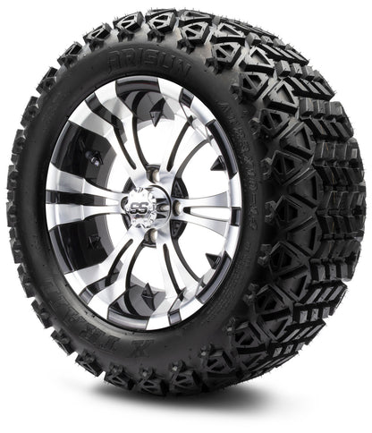 MODZ® 14" Vampire Machined Black Wheels & Off-Road Tires Combo