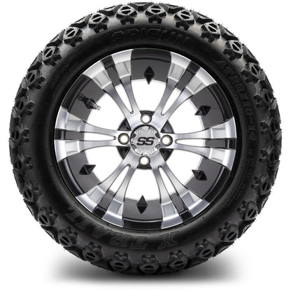 MODZ® 14" Vampire Machined Black Wheels & Off-Road Tires Combo