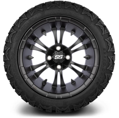MODZ® 14" Vampire Matte Black Wheels & Off-Road Tires Combo