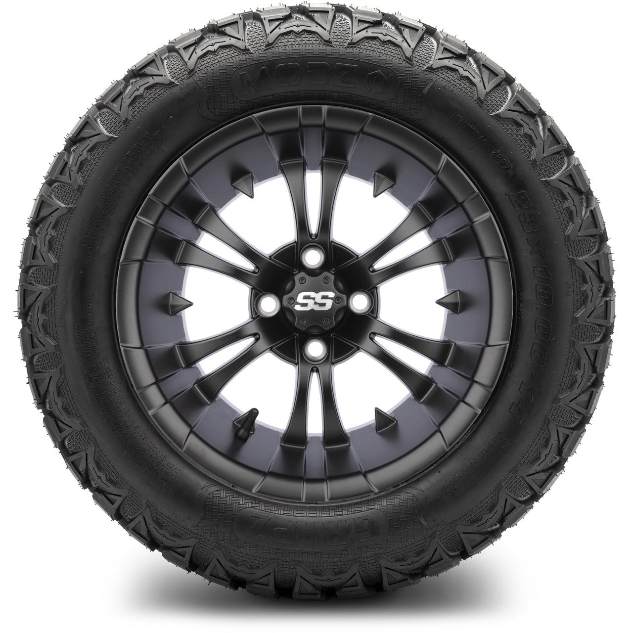 MODZ® 14" Vampire Matte Black Wheels & Off-Road Tires Combo