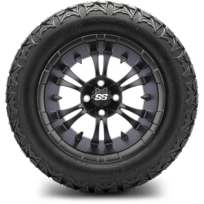 MODZ® 14" Vampire Matte Black Wheels & Off-Road Tires Combo