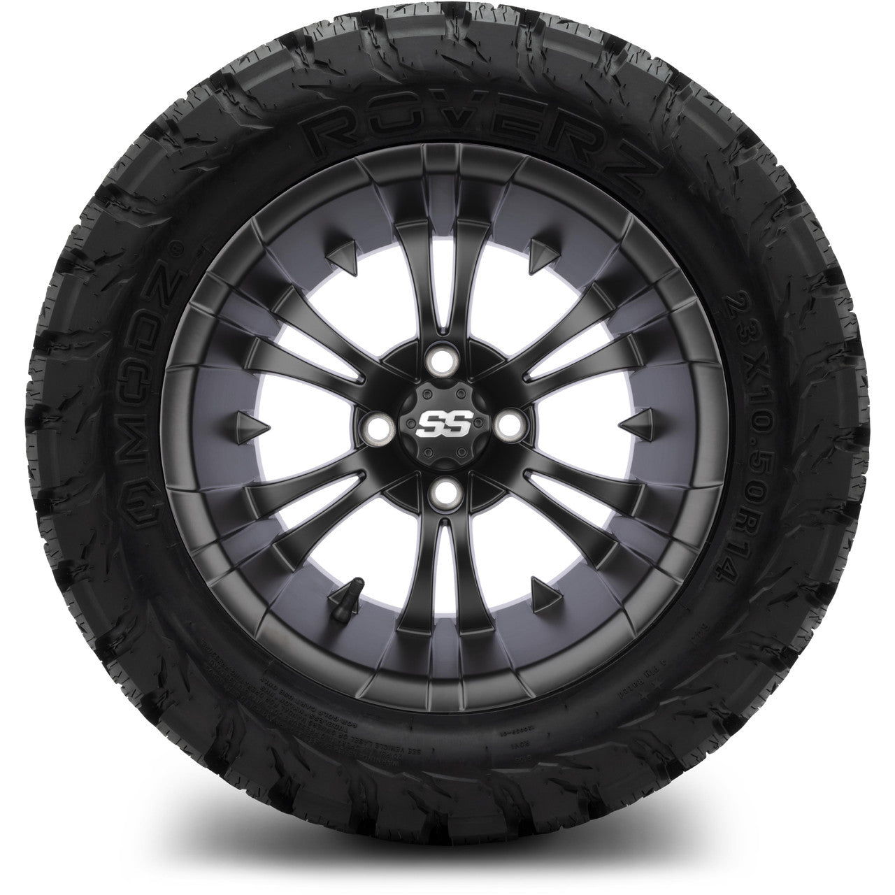 MODZ® 14" Vampire Matte Black Wheels & Off-Road Tires Combo