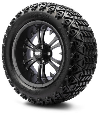 MODZ® 14" Vampire Matte Black Wheels & Off-Road Tires Combo