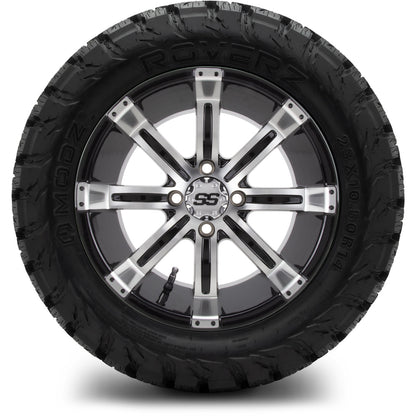 MODZ® 14" Tempest Machined Black Wheels & Off-Road Tires Combo