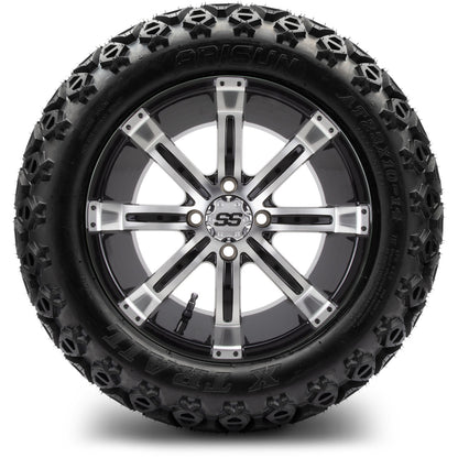MODZ® 14" Tempest Machined Black Wheels & Off-Road Tires Combo