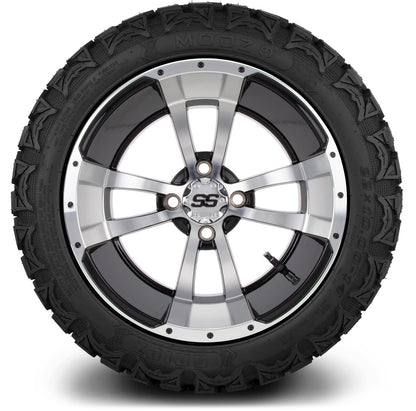 MODZ® 14" Storm Trooper Machined Black Wheels & Off-Road Tires Combo