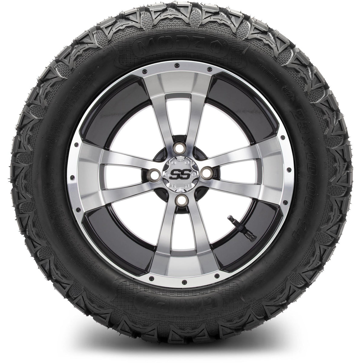 MODZ® 14" Storm Trooper Machined Black Wheels & Off-Road Tires Combo