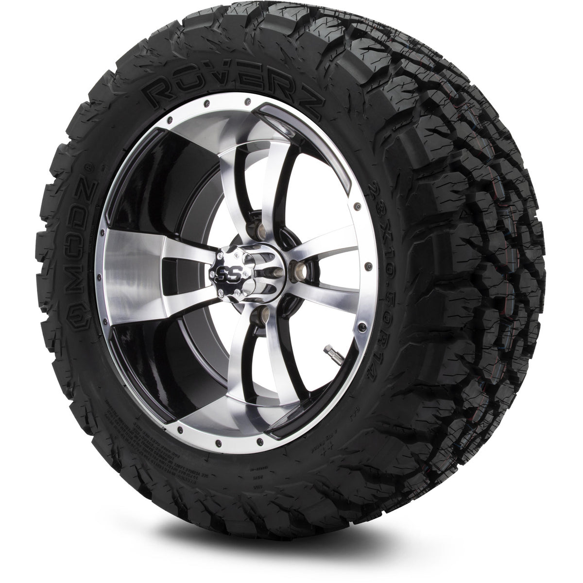 MODZ® 14" Storm Trooper Machined Black Wheels & Off-Road Tires Combo