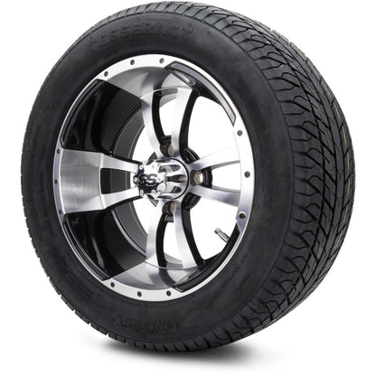MODZ® 14" Storm Trooper Machined Black Wheels & Street Tires Combo
