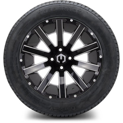 MODZ® 14" Mauler Glossy Black with Ball Mill Wheels & Street Tires Combo