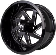 MODZ® Fury Glossy Black 14" Golf Cart Wheel