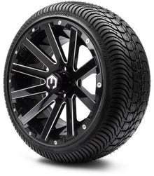 MODZ® 14" Mauler Glossy Black with Ball Mill Wheels & Street Tires Combo