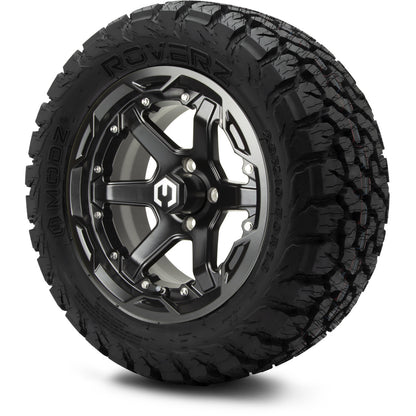 MODZ® 14" Gladiator Glossy Black Wheels and Off-Road Tires Combo