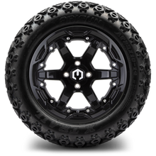 MODZ® 14" Gladiator Glossy Black Wheels and Off-Road Tires Combo