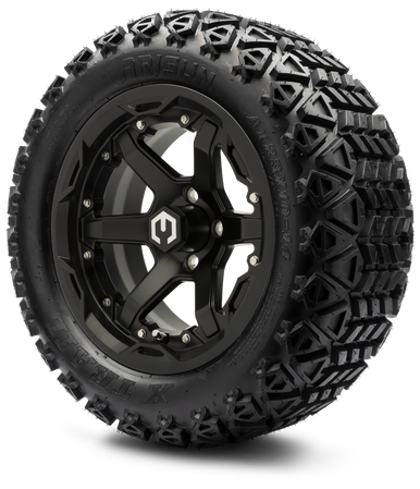 MODZ® 14" Gladiator Matte Black Wheels and Off-Road Tires Combo