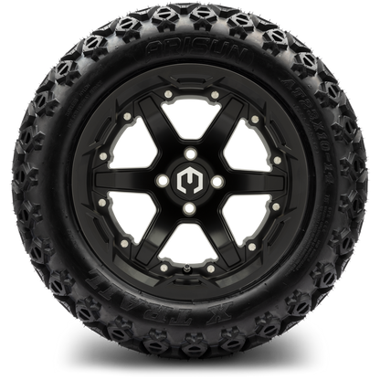 MODZ® 14" Gladiator Matte Black Wheels and Off-Road Tires Combo