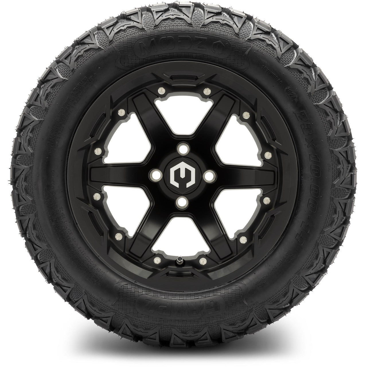 MODZ® 14" Gladiator Matte Black Wheels and Off-Road Tires Combo