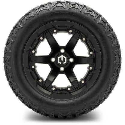 MODZ® 14" Gladiator Matte Black Wheels and Off-Road Tires Combo