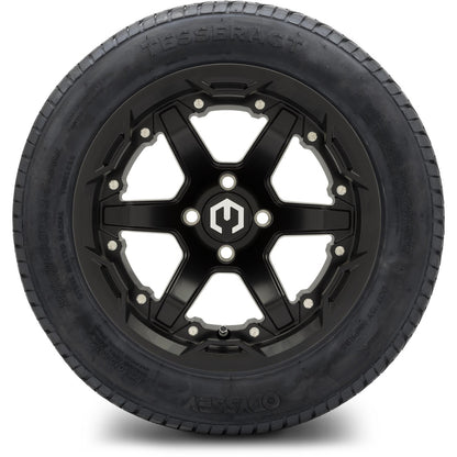 MODZ® 14" Gladiator Matte Black Wheels and Street Tires Combo